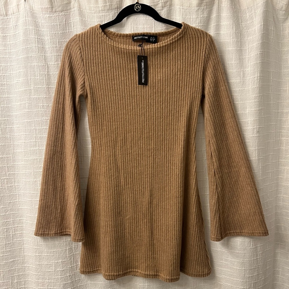 Pretty Little Thing Flared Sweater Dress - Size 4